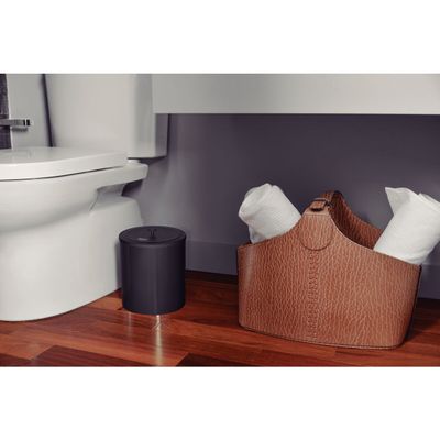 LIXEIRA TRAMONTINA ÚTIL AÇO INOX SCOTCH BRITE EM REVESTIMENTO ESPECIAL A BASE DE VERNIZ BLACK MATTE 5L 94540/084