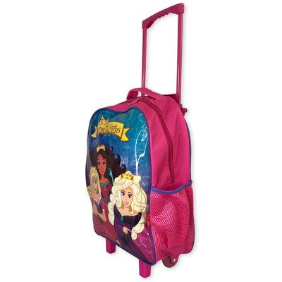 Kit Mochila Infantil Escolar com 3 peças Princesas Rosa