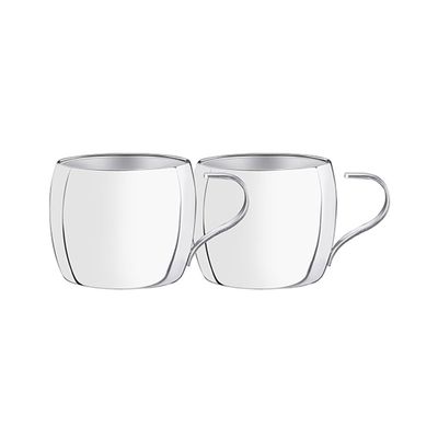 Conjunto de Xícaras para Chá e Capuccino em Aço Inox 2pçs - Tramontina -