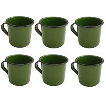 Jogo 6 Canecas Esmaltadas Café 400ml Ágata