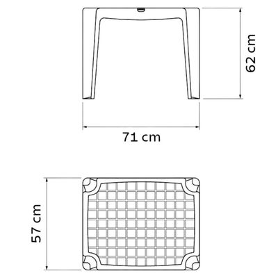 Kit 4 Mesinhas Plásticas Tramontina para Atividades Infantis Rosa com Compartimento para Organizar