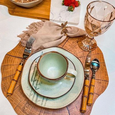 Aparelho De Jantar 20 Peças Ryo Bambu Oxford