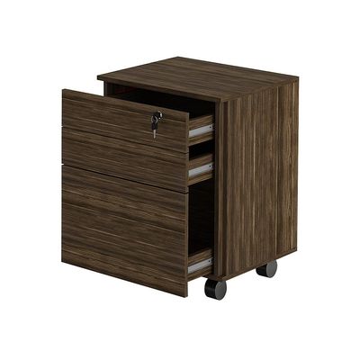 Gaveteiro com Chave para Escritório Home Office ME4148 MDP Nogal - Gran Belo