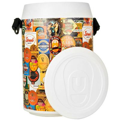 Geladeira Cooler Praia Mix Rótulos com Alça Mochila 24 Latas - Anabell Branco