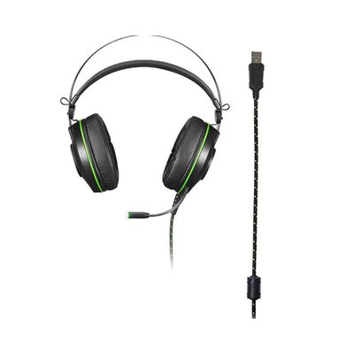 Fone de Ouvido Headset Raiko com Led Warrior Preto - Multilaser