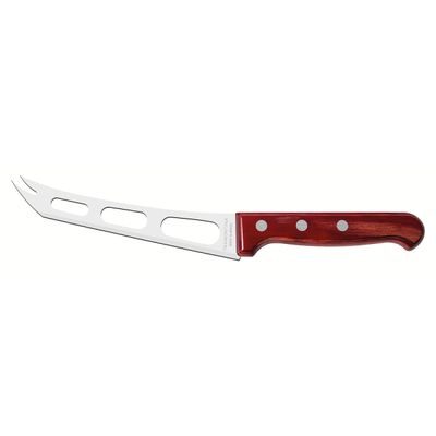 Faca para Queijo 6" em Aço Inox e Cabo de Madeira Polywood Harmoniza Vermelha - Tramontina Vermelho