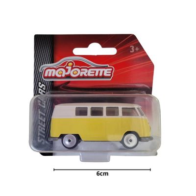 Volkswagen Kombi Vintage Deluxe 1/64 Amarela - Majorette
