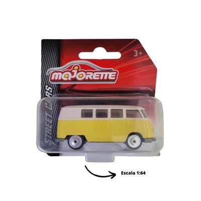 Volkswagen Kombi Vintage Deluxe 1/64 Amarela - Majorette