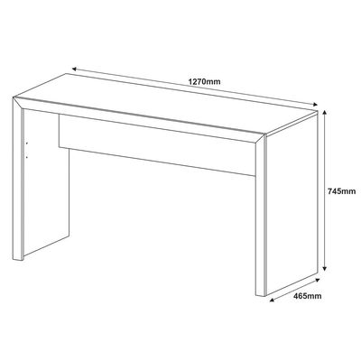 Mesa para Escritório Home Office ME4135 MDP Nogal G69 - Gran Belo