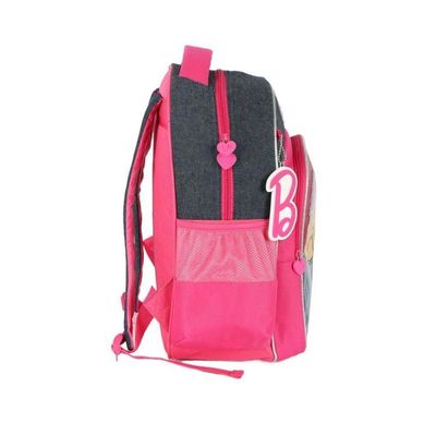 Mochila De Costas Escolar Infantil Barbie Azul