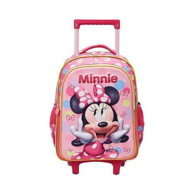Mochila De Carrinho Escolar Minnie 3d Xeryus