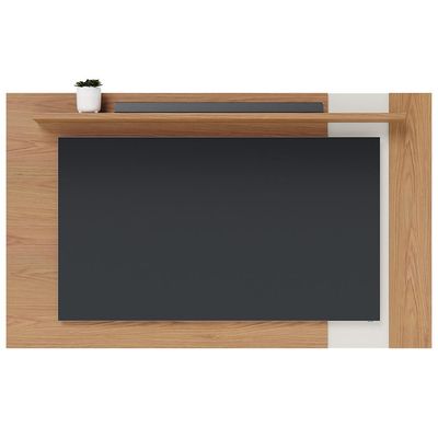 Painel Para TV 70 Pol Extensível 180cm Lara C04 Freijó Off White Matte - Lyam Decor