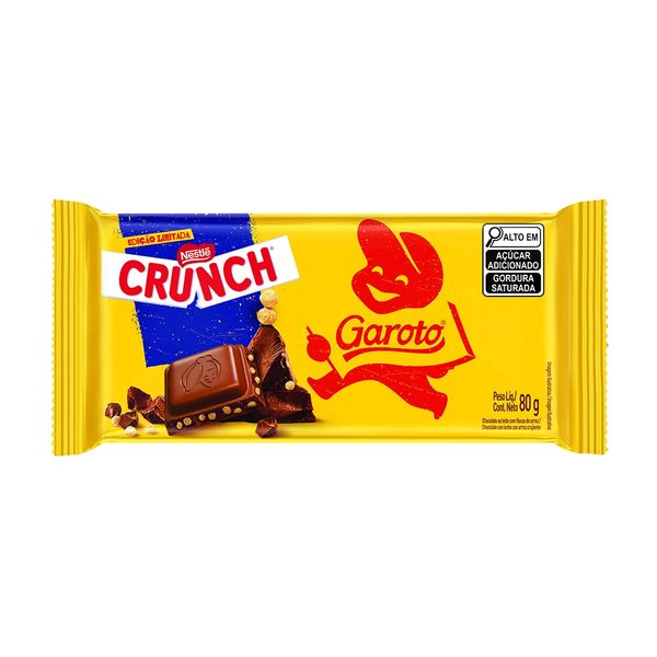 Chocolate Garoto ao Leite com Crunch Nestlé 80g