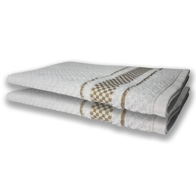 4 Panos de Prato Atoalhado Felpudo Premium Vermelho+Marrom