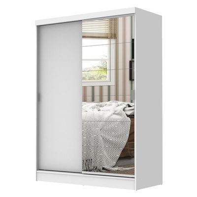 Quarto Guarda-Roupa Luke Cabeceira 2 Criados Branco Madesa