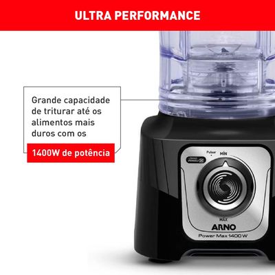 Liquidificador Arno Powermax Comfort Control LN65 Preto - 220V
