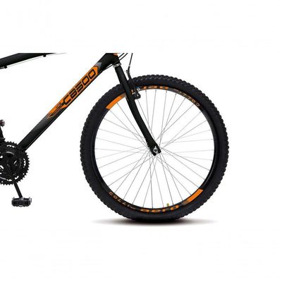 Bicicleta Cazelle Cb 500, Aro 26 Comum Natural, 36 Raias, 18 Marchas, Freios V-brake E Suporte De Guidão Down Hill Colli