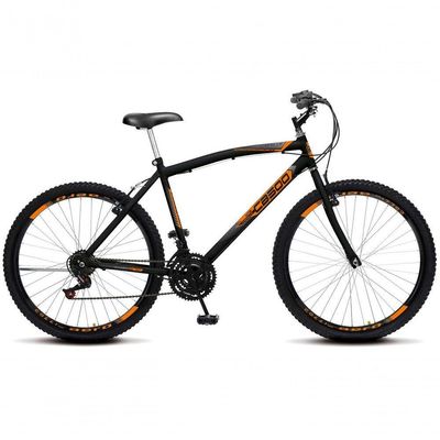 Bicicleta Cazelle Cb 500, Aro 26 Comum Natural, 36 Raias, 18 Marchas, Freios V-brake E Suporte De Guidão Down Hill Colli