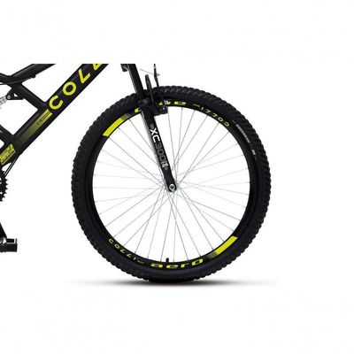 Bicicleta Gps 148 Dupla Suspensão E Freios V-brake, Aro 26 Aero, 36 Raias, 21 Marchas Colli