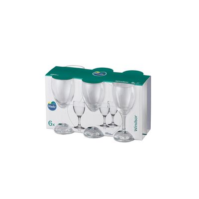 Jogo de Taças para Água Nadir Windsor 300ml 6 Peças