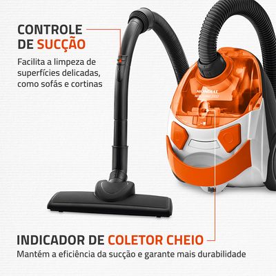 Aspirador de Pó Hepa Mondial Turbo AP-15 - 1500W 127V