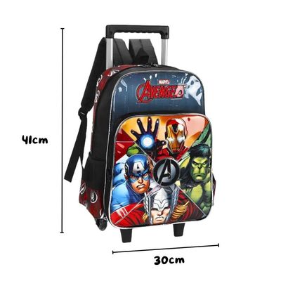 Mochila De Carrinho Avengrs Preto Luxcel Ic39766ag0600un