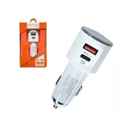 Carregador Veicular Turbo  9.1A PD+CQ 3.0 S18-1 + cabo  TC