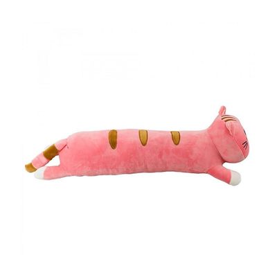 Almofada de Pelúcia Gato Rosa Mostrando a Língua 60cm