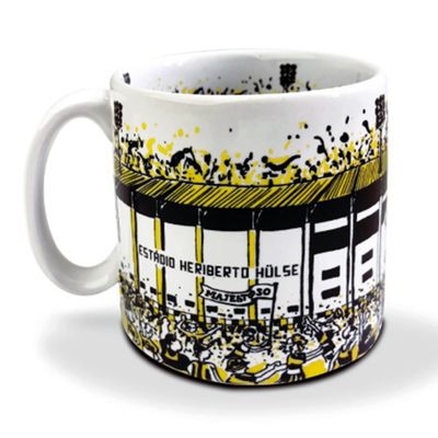 Caneca KazzaVip do Criciúma E.C Cerâmica 360 ML Majestoso Estádio Heriberto Hulse Licenciada Branco