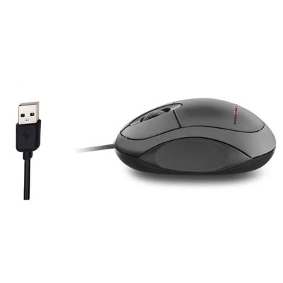 Mouse USB com Fio Ergonômico para Computador e Notebook - Alta Precisão e Conforto
