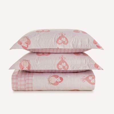 Colcha Infantil Casal Karsten com Porta-travesseiro 200 Fios Ameli Solteiro / Rosa