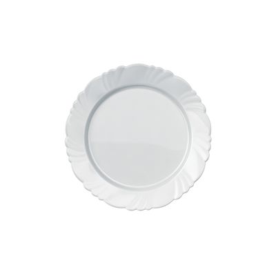 Prato Raso Nadir Figueiredo Pétala Vidro Floral Branco 25cm