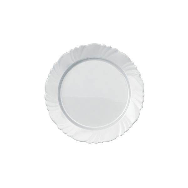Prato Raso Nadir Figueiredo Pétala Vidro Floral Branco 25cm