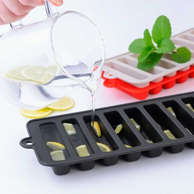 Forma de Gelo Silicone Palito Cinza Freezer Bebidas Drinks