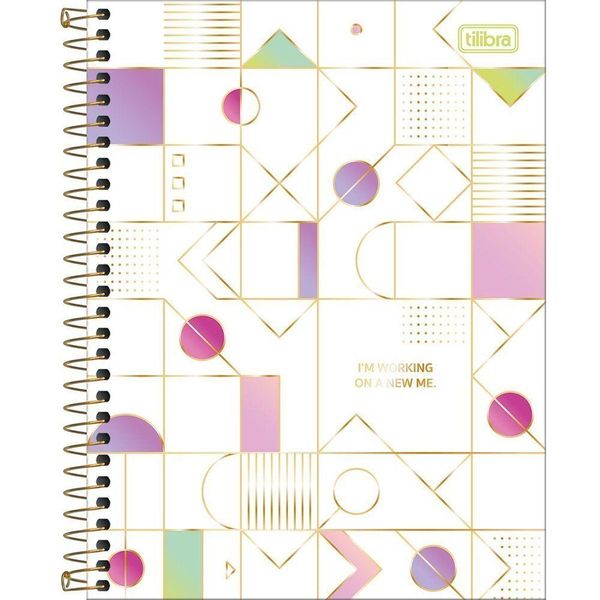 Caderno Espiral Capa Dura Colegial Midtown 1 Matéria 80 Folhas Tilibra Estampa 1