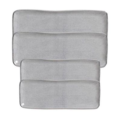 Conjunto Com 04 Travessas Retangular Orgânico Dust Porto Brasil