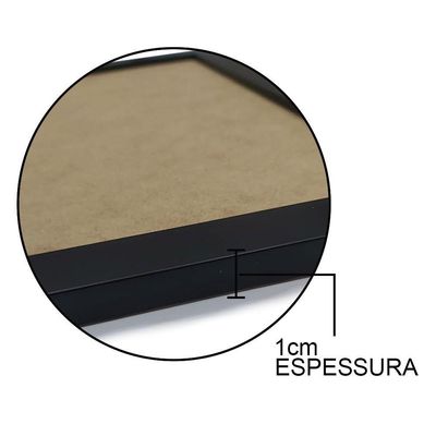 Kit 10 Certificados/Diplomas A4 Com Tela De Acetato E Mdf Titulo Moldura Branca