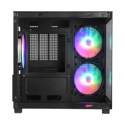 Gabinete Gamer Vinik G-cube Preto Vidro Temperado C- 3 Fans