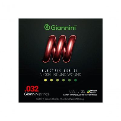Corda Giannini Contrabaixo Geebrs6 0.032 Pesado Pct -1