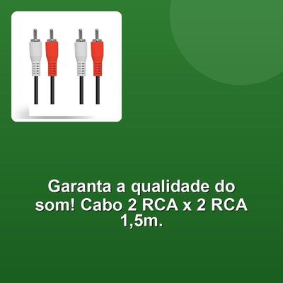 Cabo 2 Rca X2 Rca 1,5 Metros