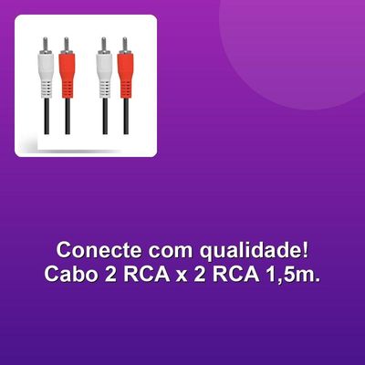 Cabo 2 Rca X2 Rca 1,5 Metros