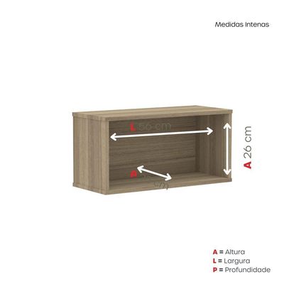 Nicho De Parede 300x600mm Noce Naturalle