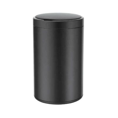 Lixeira Automática Redonda Inox Preto 40 Litros com Sensor