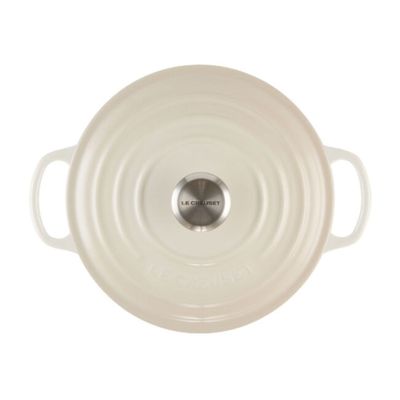 KIT LE CREUSET 4 PANELAS REDONDAS 20 22 24 E 26CM EM FERRO ESMALTADO MERINGUE