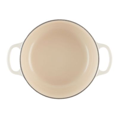 KIT LE CREUSET 4 PANELAS REDONDAS 20 22 24 E 26CM EM FERRO ESMALTADO MERINGUE