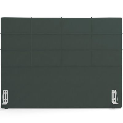 Cabeceira Cama Box Casal King 195 cm Roma W01 Suede Verde Musgo - Lyam