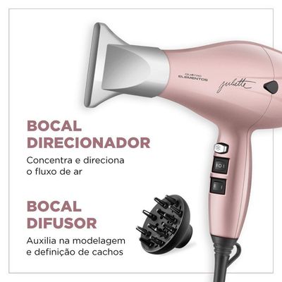 Secador De Cabelos Mondial Juliette SCP-JU-01 Rosê 110V