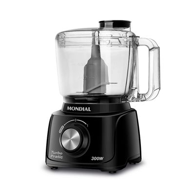 Mini Processador Mondial Turbo Pratic MP-16-B Preto - 127V