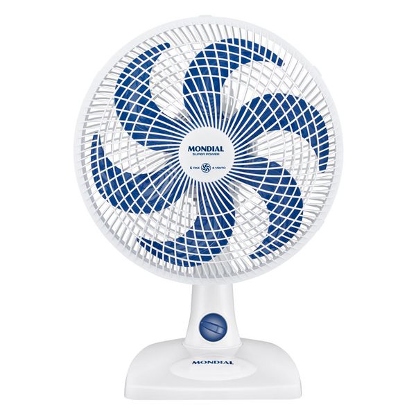 Ventilador de Mesa Mondial 6 Pás Super Power Branco VSP-30-W - 30cm 127V Ventilador de Mesa Mondial 6 Pás Super Power Branco VSP-30-W - 30cm 127V
