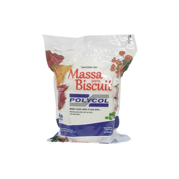 Massa de Biscuit Polymetal 1kg Branca